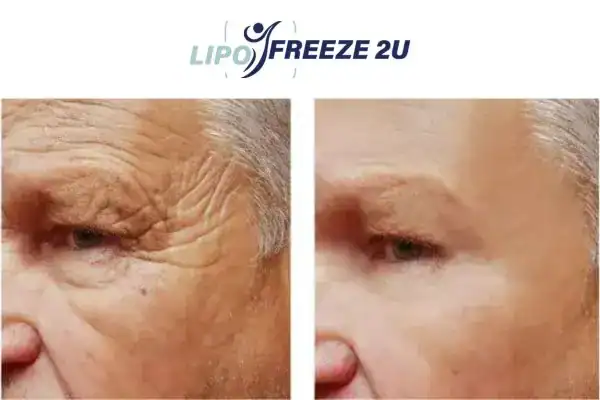 Mens before and after Morpheus 8 Hatfield results.